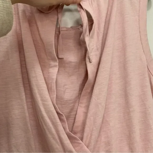 Banana Republic Pink Open Back Malibu Tee Size Small - Picture 4 of 7